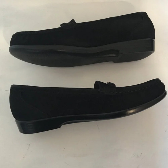 SAS Metro Black Suede Loafers  Women’s Slip-on Shoes with Silver Bit Size 8 N - Picture 5 of 10